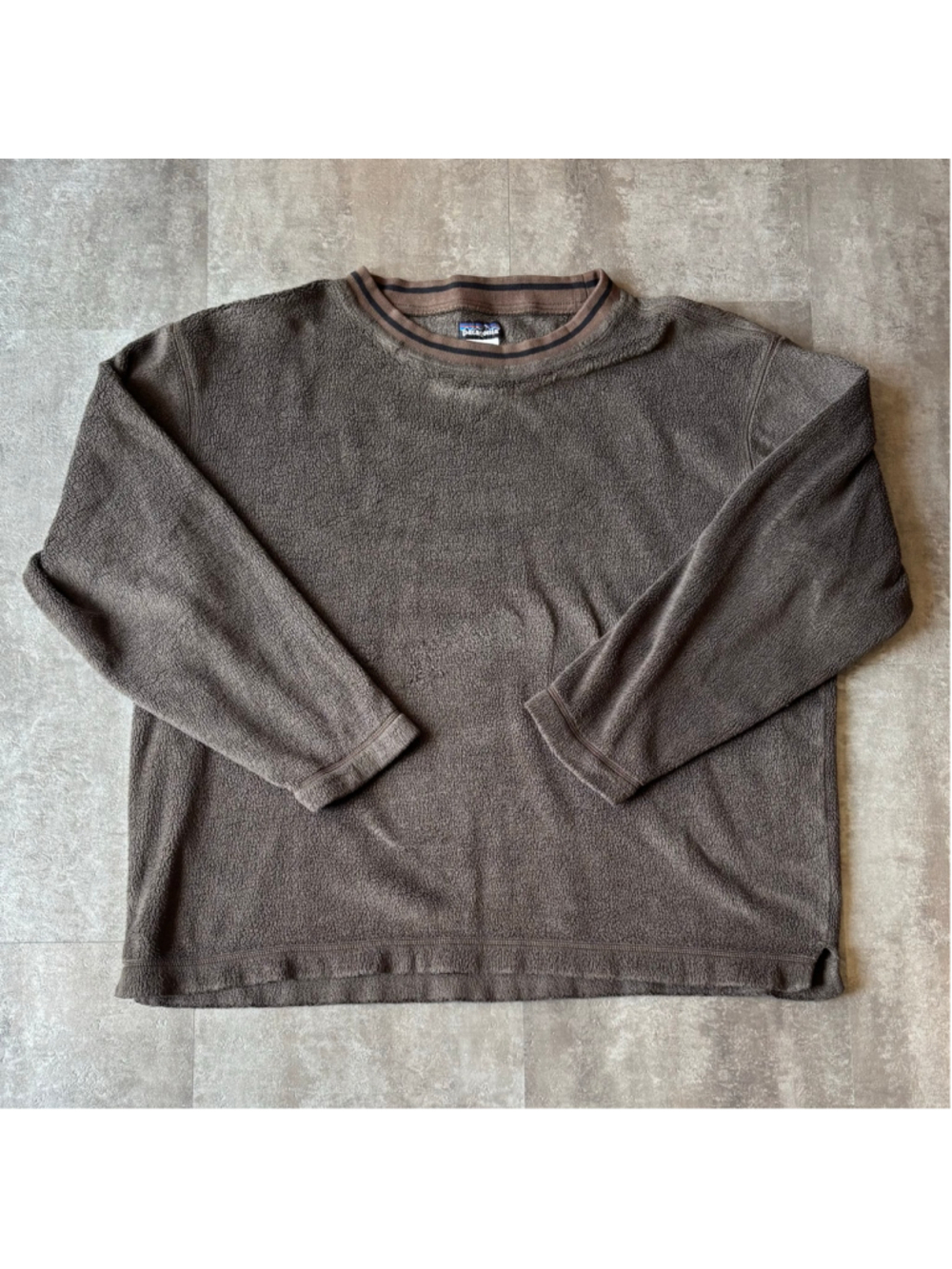 Vintage Patagonia Rhythm Fleece Sweater Mens XL Brown